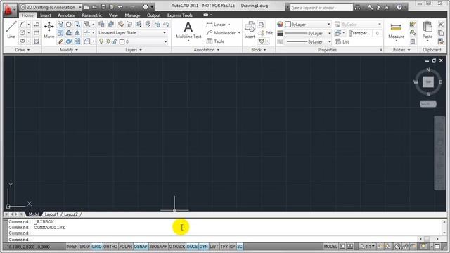 AutoCAD Drawing Mode Icon Display Options смотреть онлайн