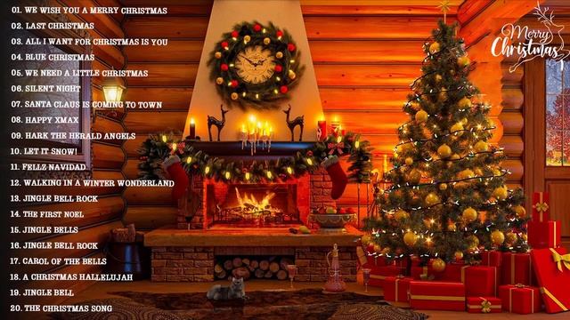 Top Christmas Songs Playlist ?Merry Christmas 2024 ?? Classic Christmas Music With Fireplace ??