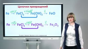 9 класс. Химия.  Железо и его соединения
