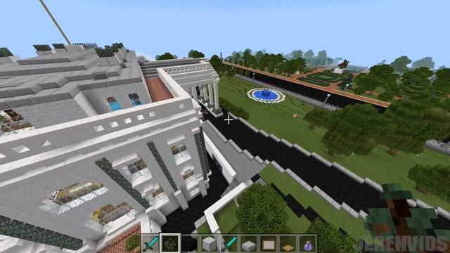 Minecraft PE Maps - THE WHITE HOUSE with Download! iOS & Android MCPE Maps 1.1 / 1.2 смотреть онлайн