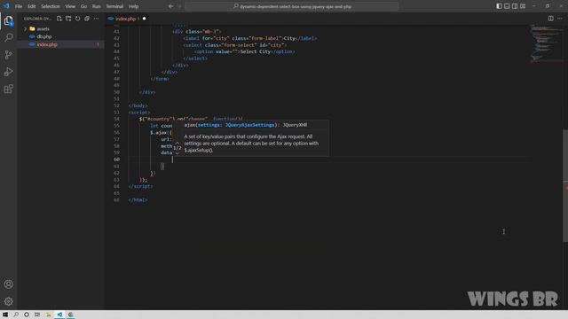 Dynamic dependent select box using jQuery Ajax and PHP смотреть онлайн