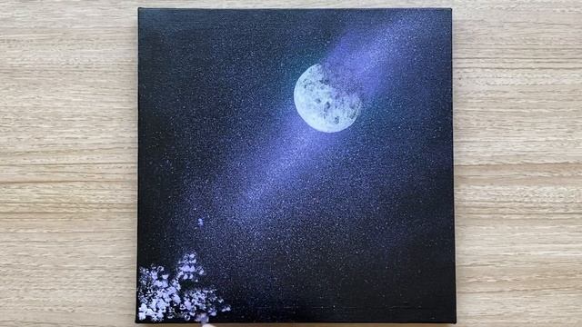 Cherry Blossom Night View / Acrylic Painting / Daily Challenge #57 смотреть онлайн