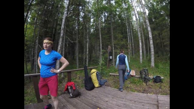 Смортовая площадка на речке Порженге. Кенозерский Национальный парк. Триатлон. Пешеходная часть. смотреть онлайн