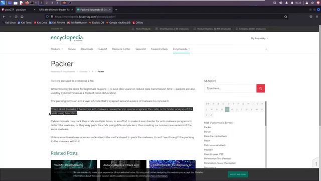 Unpacking Linux Binaries | picoCTF 2022 #07 "unpackme" смотреть онлайн