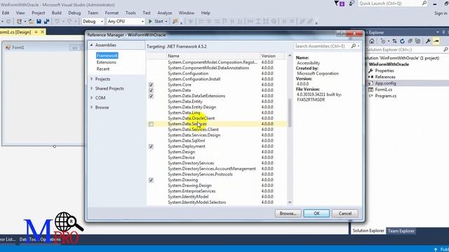 Connecting C# with Oracle 11g using Network ربط أوراكل مع سي شارب смотреть онлайн