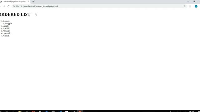 HTML TUTORIAL-16 ordered list in html | lists in html | ol tag in html смотреть онлайн