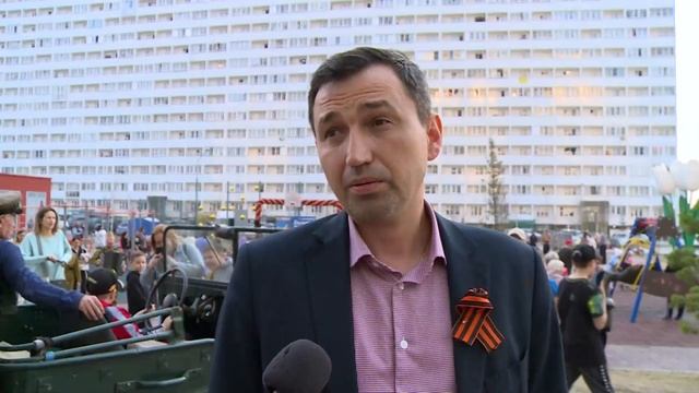 ?5 мая мы вместе отметили День Победы в ЖК "Радуга Сибири" смотреть онлайн