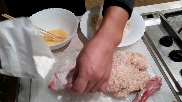 как приготовить тонкацу tonkatu とんかつ　豚カツ смотреть онлайн