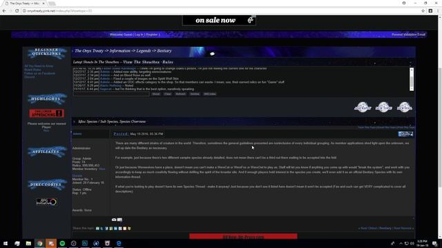 Onyx Treaty - Forum RP Review смотреть онлайн