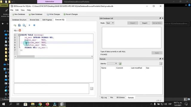 crear bde con sent sql en sqlite смотреть онлайн