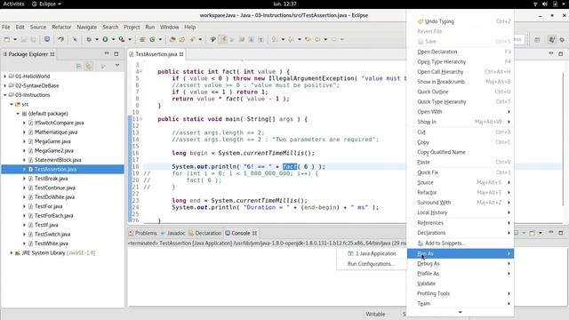 TUTO Java : Utilisation d'assertions смотреть онлайн