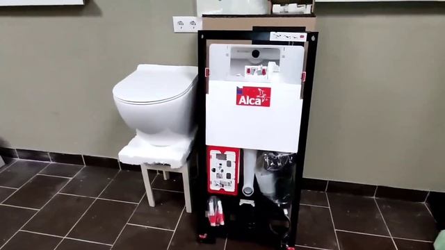 Комплект инсталляция Alcaplast am101/1120 подвесной унитаз безободковый ABRim смотреть онлайн