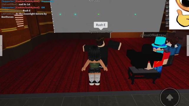 Someone playing rush e on Roblox piano, and etc.(read description) смотреть онлайн
