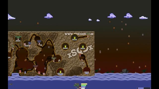 Играю в Worms Armageddon - онлайн игра 1998 года смотреть онлайн