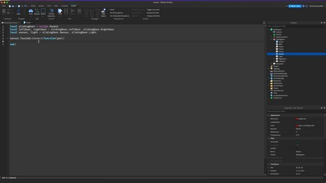How To Make Automatic Sliding Door In Roblox Studio смотреть онлайн