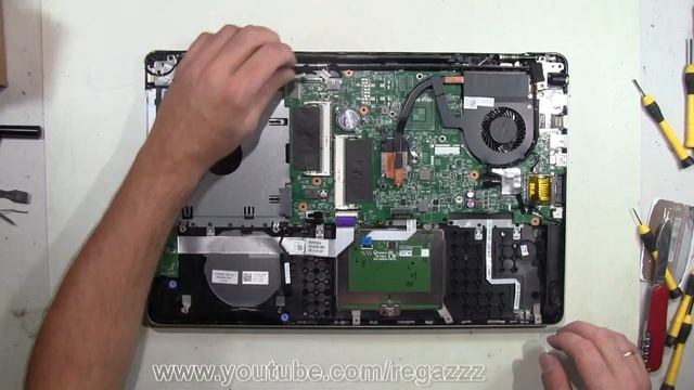 Dell Inspiron 17 7746 Take Apart Complete Disassemble смотреть онлайн