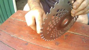 КАК ЗАТОЧИТЬ ПОБЕДИТОВЫЙ ДИСК  на бензотриммер