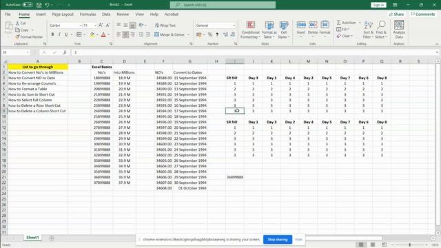 How to Convert numbers into Millions on Excel, Conditional Formatting & Dates conversion смотреть онлайн