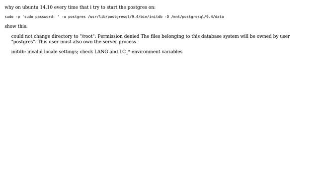 DevOps & SysAdmins: Postgres /root": Permission denied смотреть онлайн