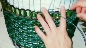 Плетение гибких корзин Из ПЛАСТИКОВЫХ БУТЫЛОК