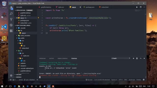 gulp-sass: css-კოდის მოკლედ ჩაწერა смотреть онлайн