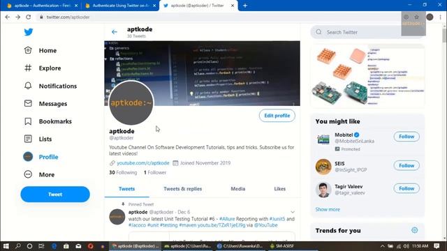 Android App Twitter Authentication using Firebase and Spring Boot - Part 1 смотреть онлайн
