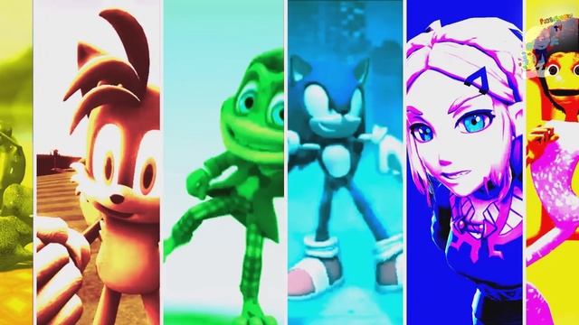 Color Dance Super Sonic/Skeleton/Gum Bear And Others #patila #dametucosita #dencechallenge