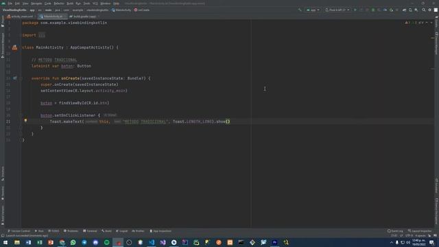 Configuración y uso de ViewBinding en Kotlin y Android Studio смотреть онлайн