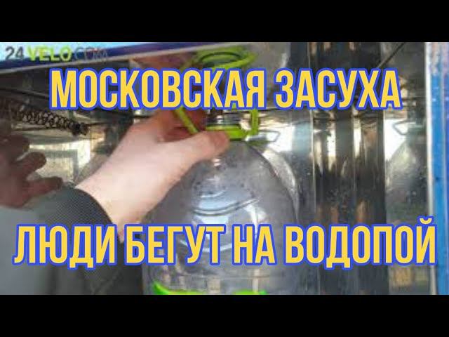 Пока в Красноярске "Режим Чёрного Неба", Москвичи идут семьями на водопой. смотреть онлайн