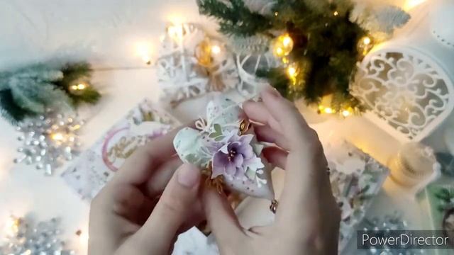 Подарочные коробочки с елочными игрушками. Коллекции ScrapMania смотреть онлайн