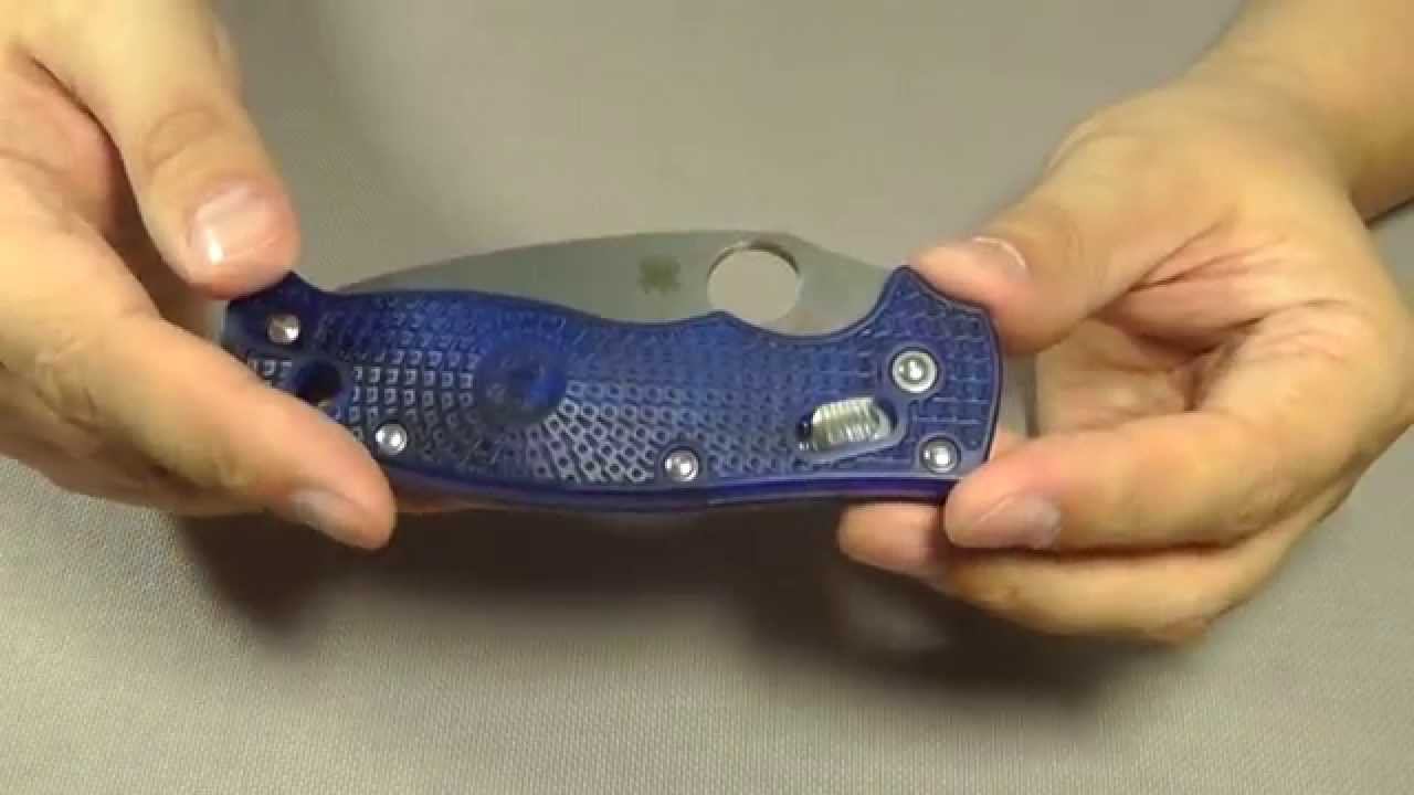 Нож Spyderco Manix 2 Blue Lightweight. Легкий паучок.