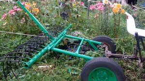 Грабли для сена к мотоблоку