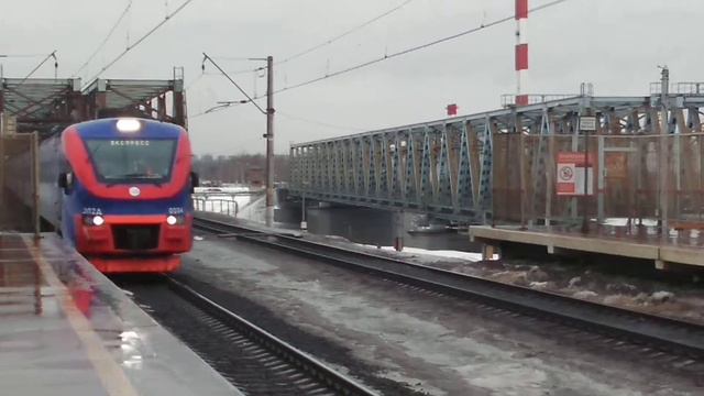 Электропоезд ЭП2Д ЦППК с экспрессом "Рекс" смотреть онлайн