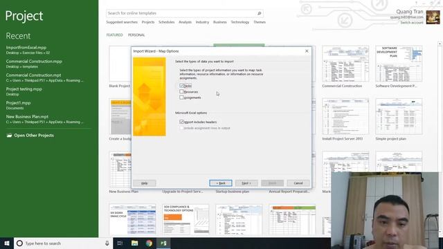 Hướng dẫn MS Project 2013 - Chương 3 - Tạo dự án từ file excel có sẵn смотреть онлайн
