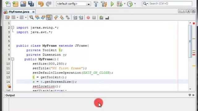 JAVA Swing Tutorial 3 - Make a frame appears at the center of the screen смотреть онлайн