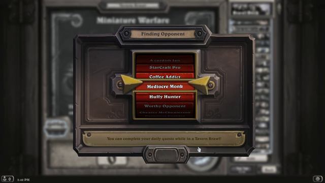 Hearthstone : Tavern Brawl #20 - Miniature Warfare смотреть онлайн