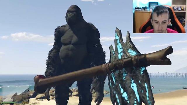 KING KONG CONSIGUE SU ARMA EN GTA 5 | GTA 5 MOD KING KONG смотреть онлайн