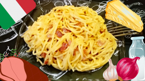 ПАСТА КАРБОНАРА / Спагетти Карбонара по классическому рецепту / Итальянская кухня