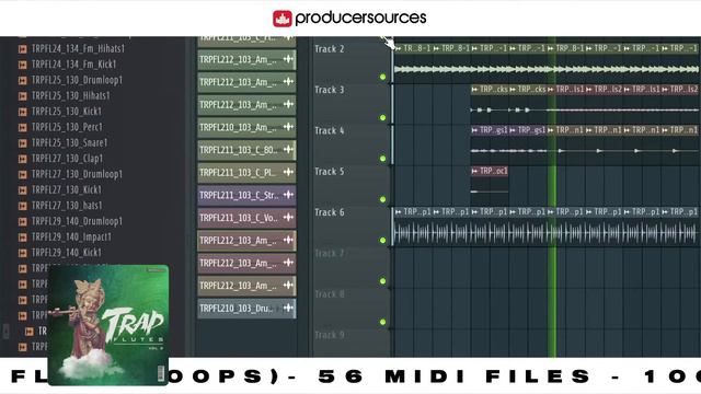 Trap Flutes 2 - WAV Loops & MIDIs - Producersources.com смотреть онлайн