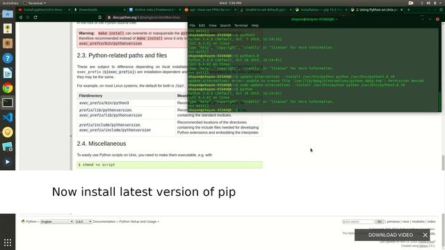 Install Latest Python And Pip in Linux - Ubuntu, Linux Mint, Debian, Kali Linux смотреть онлайн