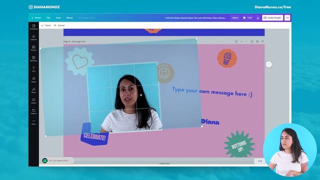 Collaborative video editing - How to make a group video in Canva - New feature - Canva tutorial смотреть онлайн