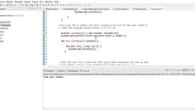 April2021QA Class 4 src assignment4 loops java Eclipse IDE 2021 07 12 17 02 48 смотреть онлайн