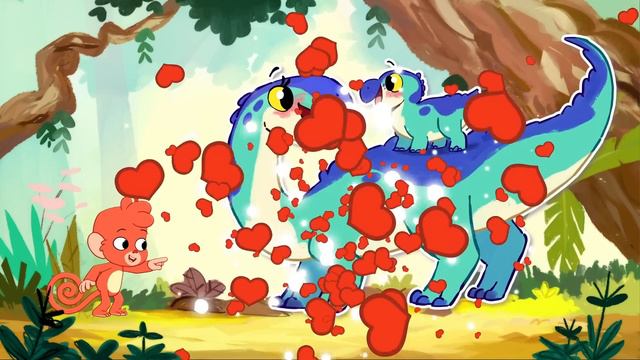 Dinosaurs For Kids | Club Baboo | Why Is The Baby Mosasaurus Crying? | He Lost His Mommy!