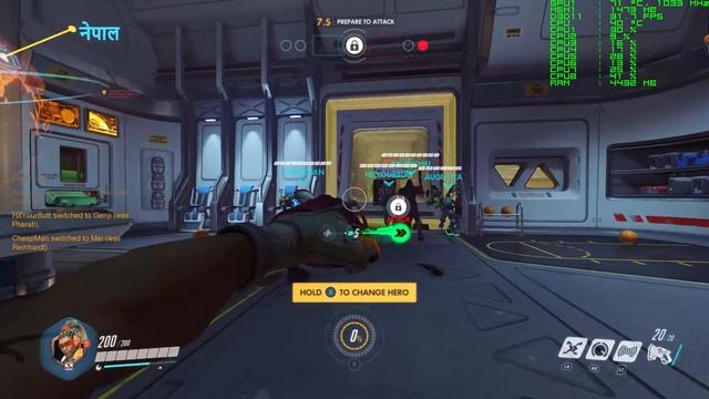 GTX 745 -- HIGH preset -- Overwatch смотреть онлайн