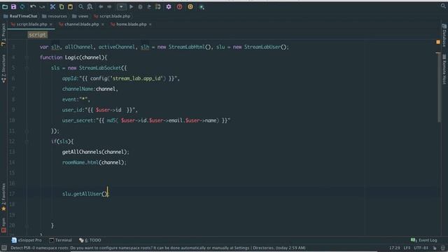 laravel 5.4 Realtime chat app lesson 9 show online users смотреть онлайн
