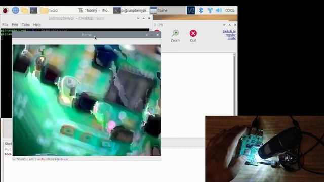Use Digital Microscope with Raspberry Pi using Python & OpenCV смотреть онлайн