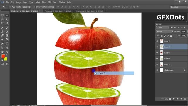Photo MAnipulation in Adobe photoshop | apple manipulation | photoshop tutorial смотреть онлайн