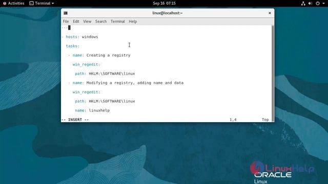 How to Add, and Edit Registry in Windows by using Ansible Playbook on Oracle Linux 8.5 смотреть онлайн