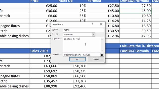 Create User Defined / Custom Function in Excel Using the LAMBDA Function - No VBA Required. смотреть онлайн