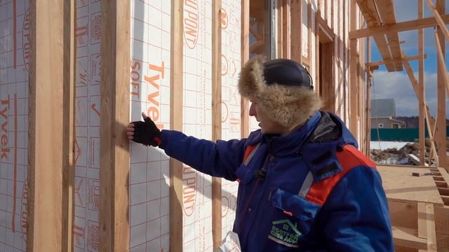 Как защитить фасад дома из СИП во время строительства. Построй Себе Дом. смотреть онлайн